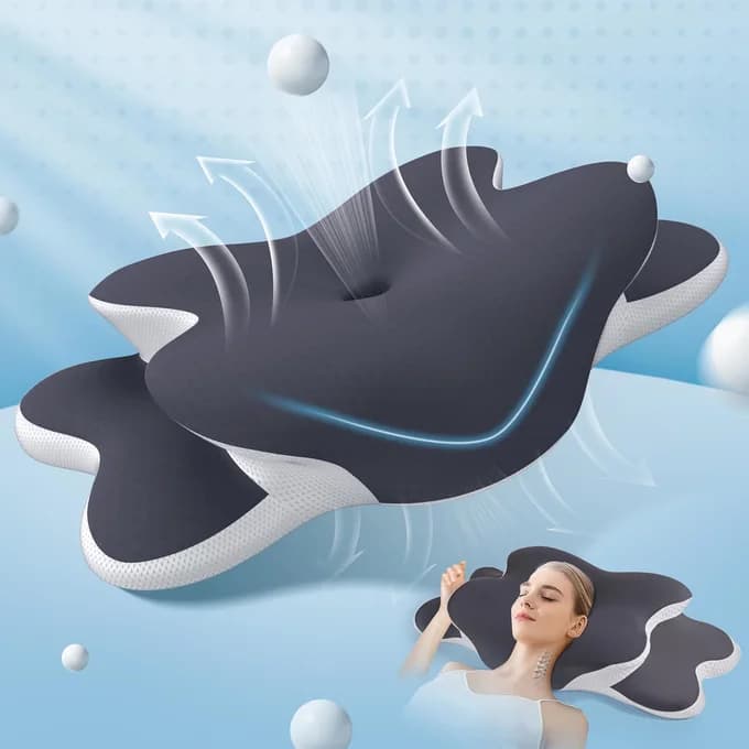 Ergonomic Memory Foam Pillow โ For Pain-Free, Restful Sleep