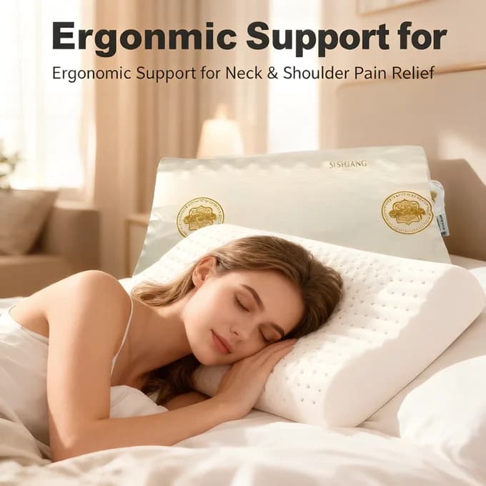 Ergonomic Pillow โ Neck Support & Comfort
