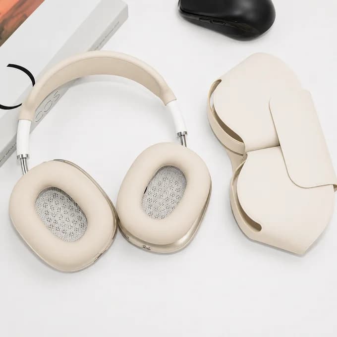 Wireless Noise-Cancelling Headphones + Protective Cover Set
