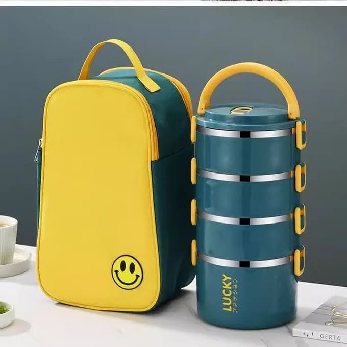 4-Layer Insulated Lunch Box Set