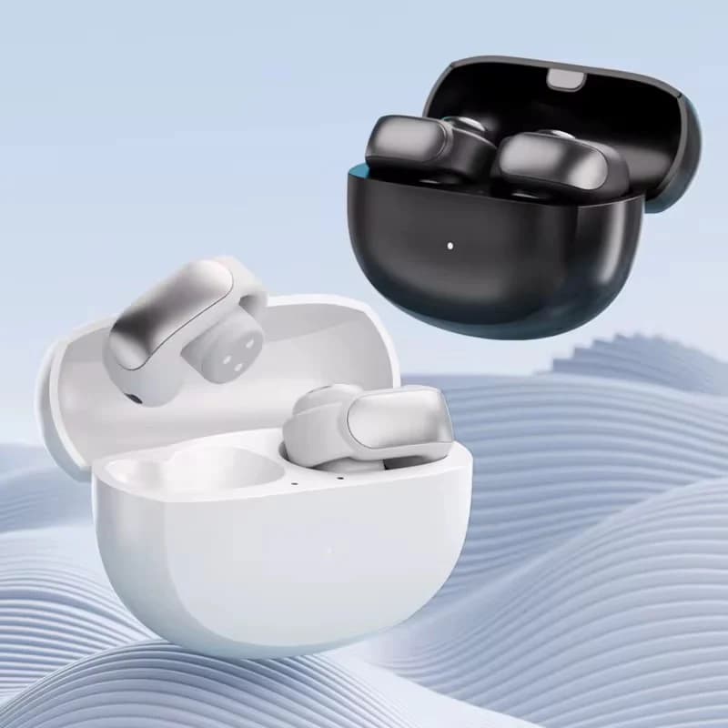 Comfortable open-ear earbuds designed for music, calls, work, travel, and everyday movement.